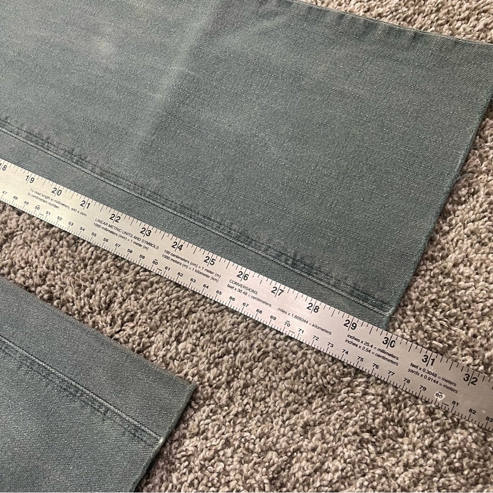 True Religion Becky Bootcut Flare Jeans Greenish Wash Size 30 Made in USA - Picture 13 of 14